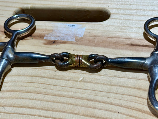 #3 | Used Argentine Snaffle Bit with Copper Dogbone • 5”