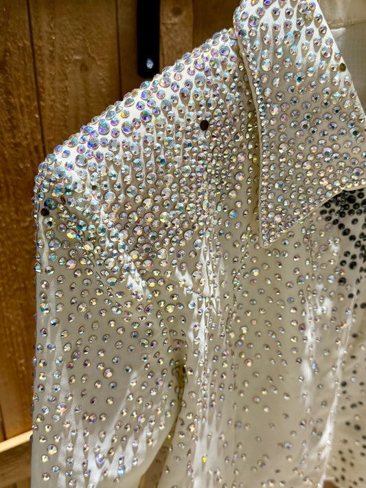 Used Custom White Show Jacket • Ladies Small