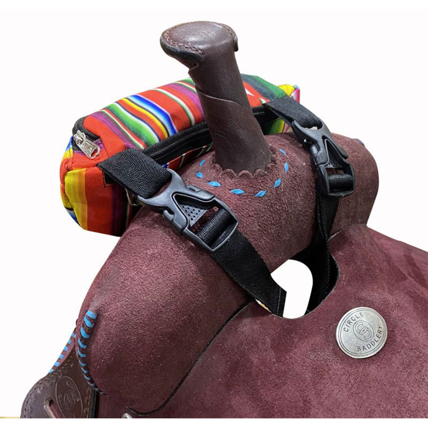 Printed Insulated Nylon Saddle Pouch