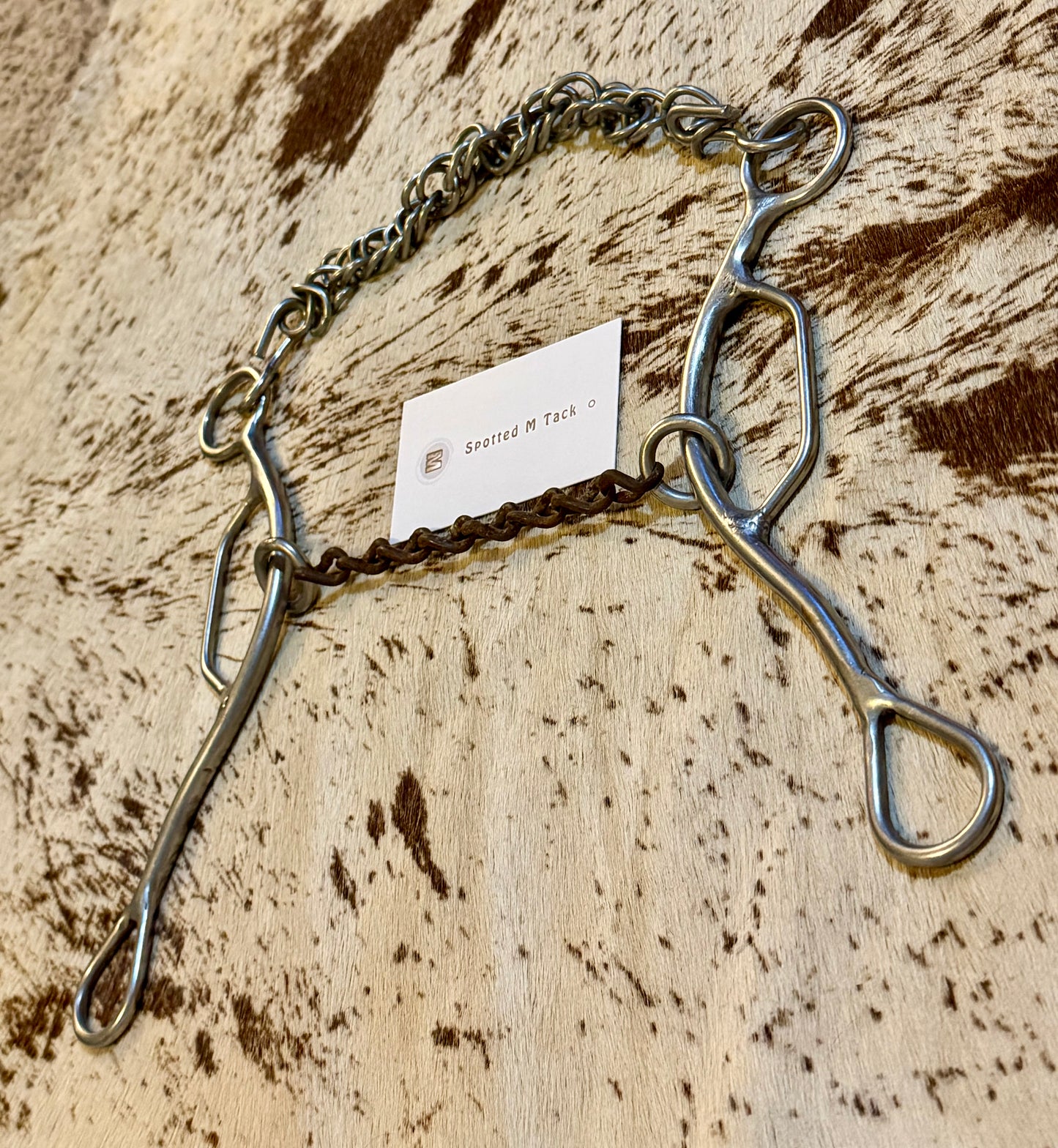 Used Long Shank Chain Mouth Bit – 5.25” Mouth, 9” Shanks