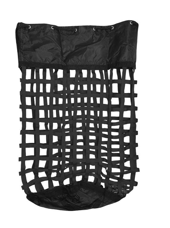 XL Solid-Bottom Slow-Feed Hay Bag with Drawstring Top Closure
