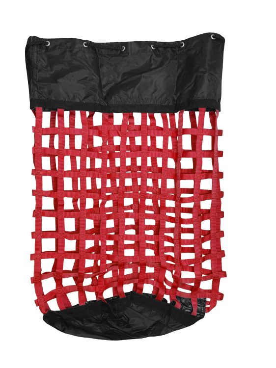 XL Solid-Bottom Slow-Feed Hay Bag with Drawstring Top Closure