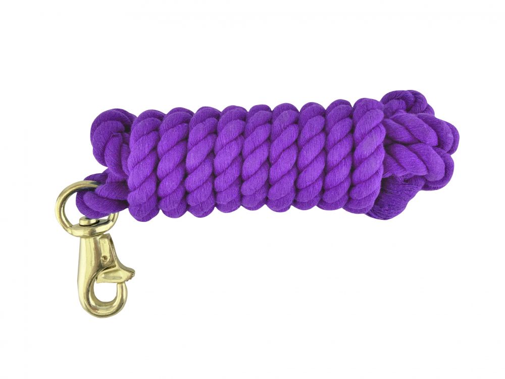 10' Cotton lead with brass plated trigger bull snap