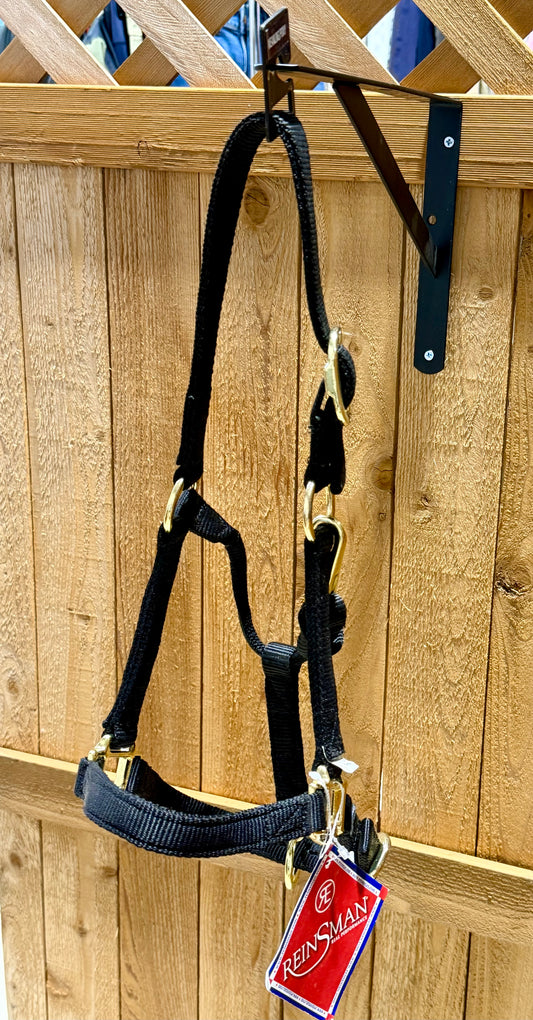 NWT Reinsman Nylon Halter – Pony/Weanling – Black