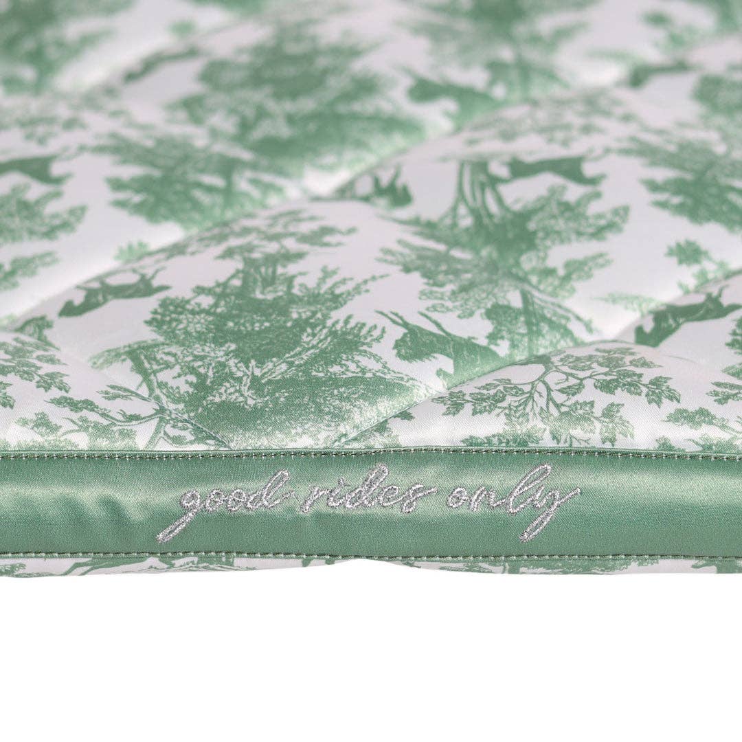 Dapplebay Toile Jump Saddle Pad – Green/White