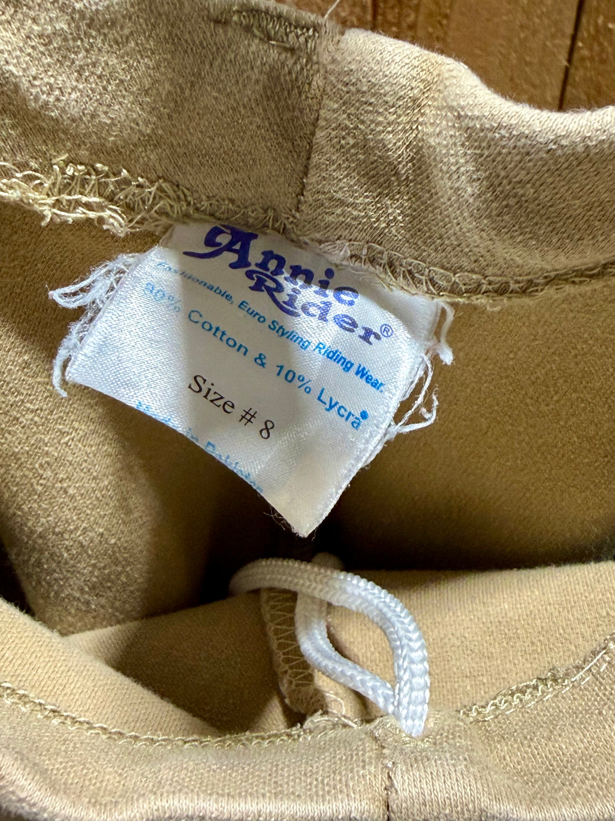 Annie’s Riders Children’s Pull-On Breeches • Beige • Size 8