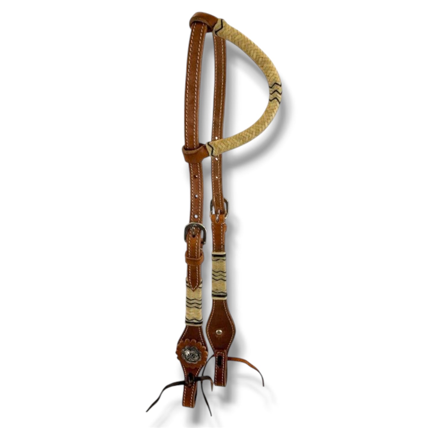 One-Ear Headstall with Rawhide Accents