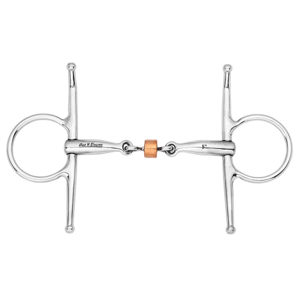 Copper Roller Full Cheek Snaffle Bit – 5"
