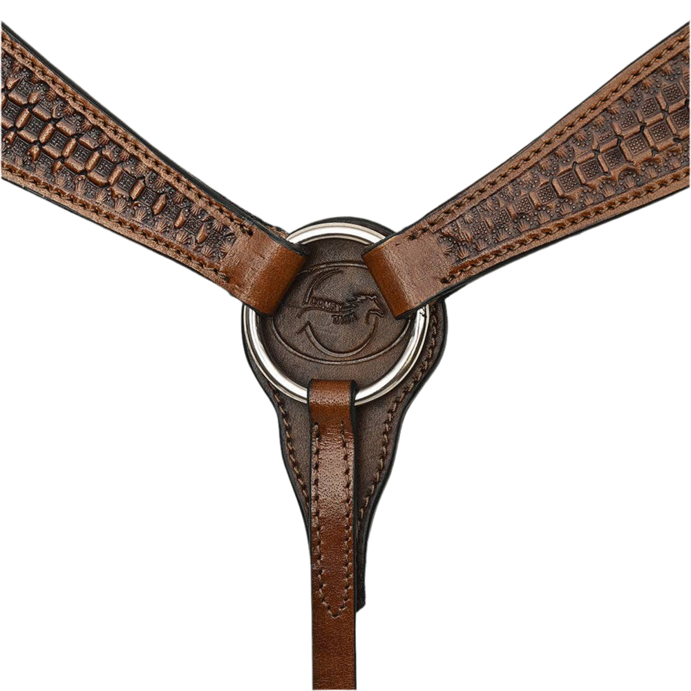 Floral Leather Breastcollar