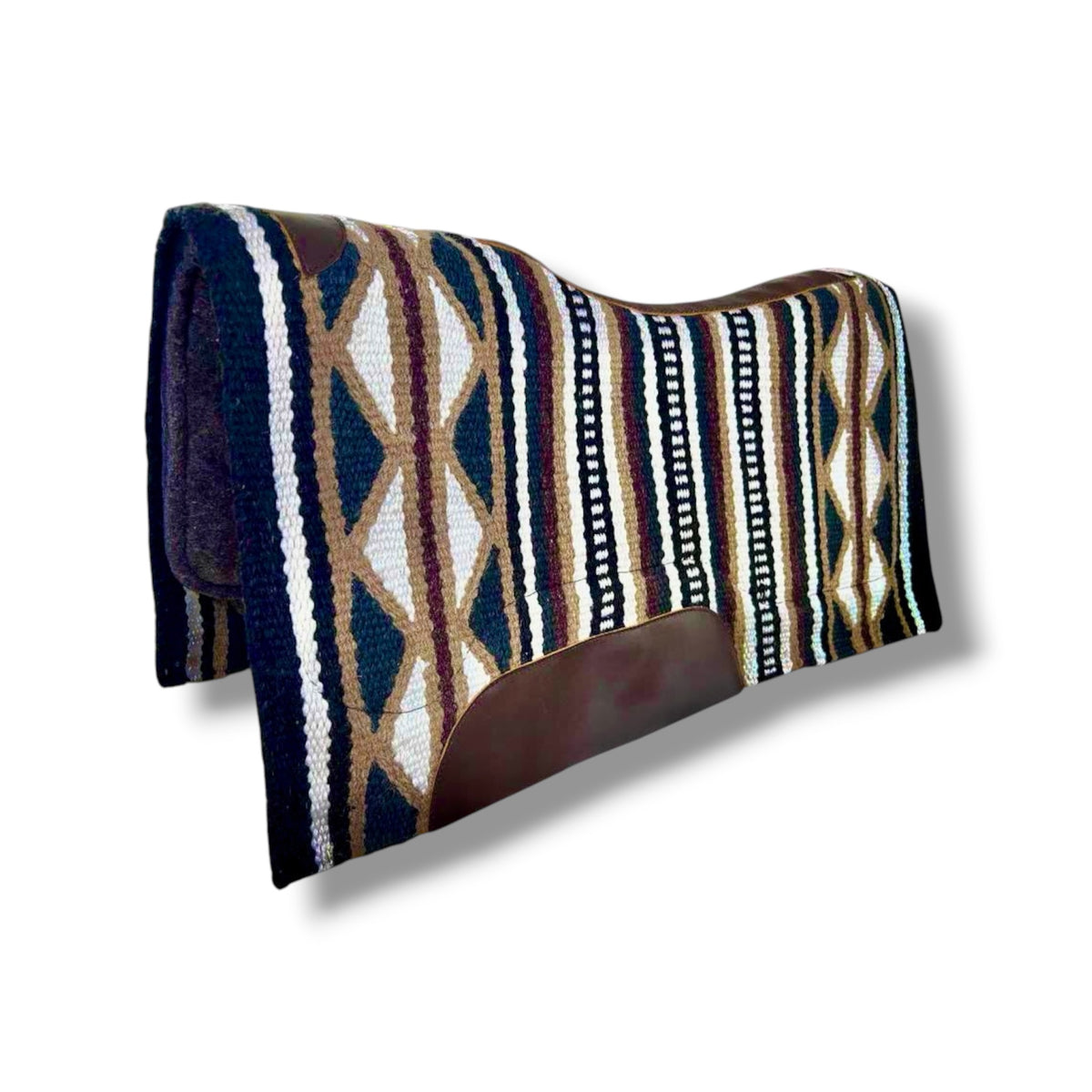 Woven Blanket Top Western Saddle Pad – 34” x 36” – Autumn Collection