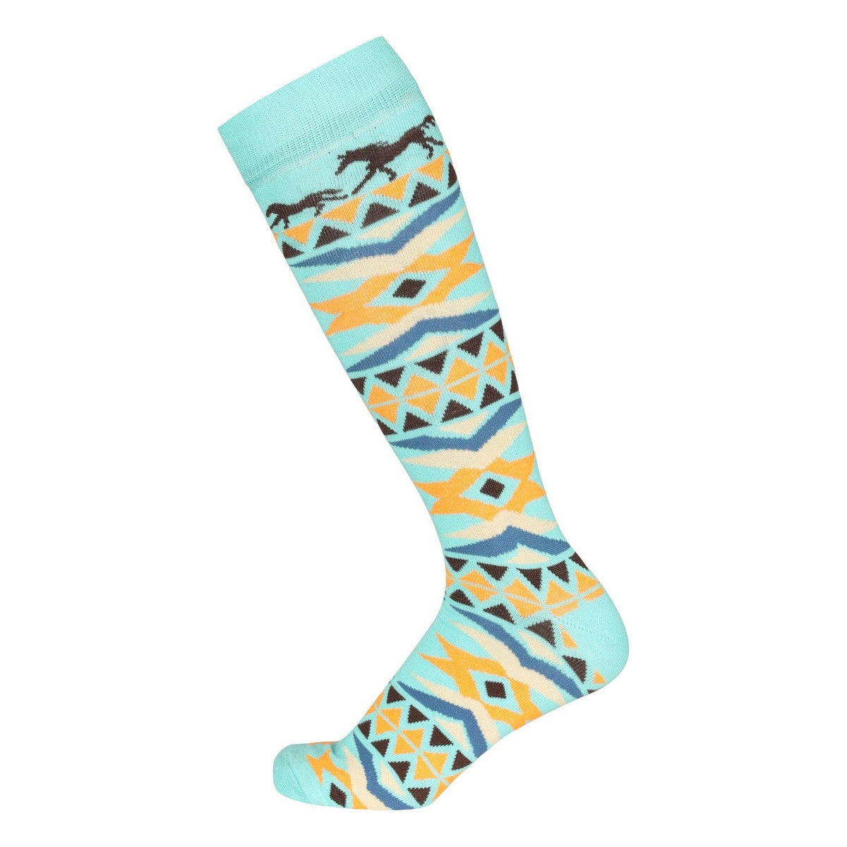 Ladies Aztec Knee Socks