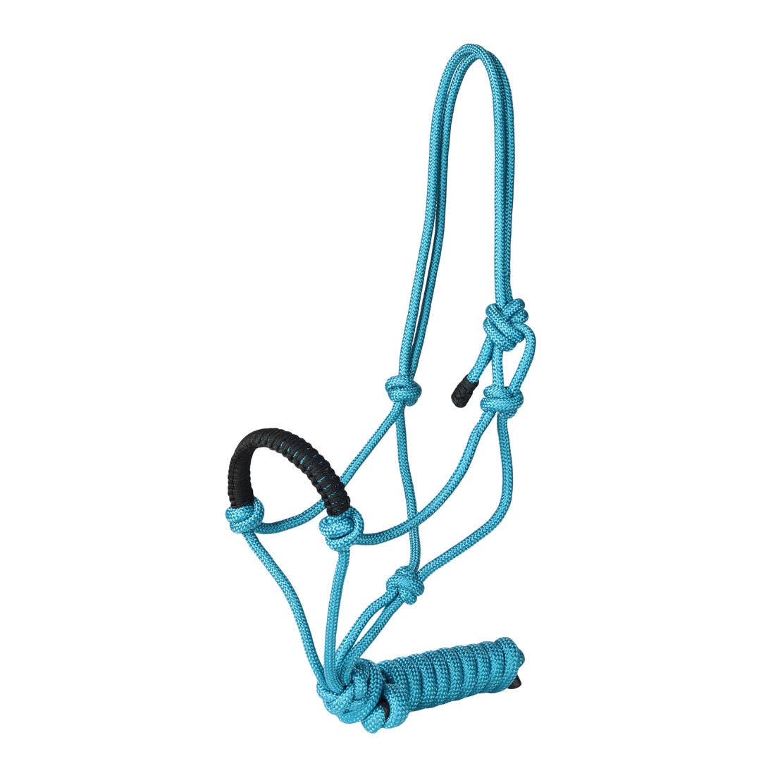 Rope Halter with Braided Noseband and Matching Lead Rope