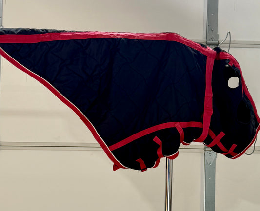 Used SmartPak Rockin’ SP Stable Hood – Medium – Black & Red