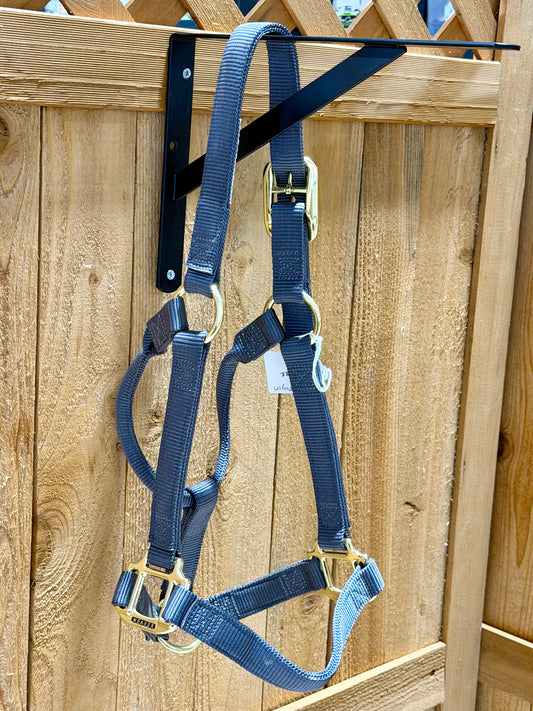 Used Weaver Nylon Halter – Small Horse 500–800 lbs – Charcoal Grey