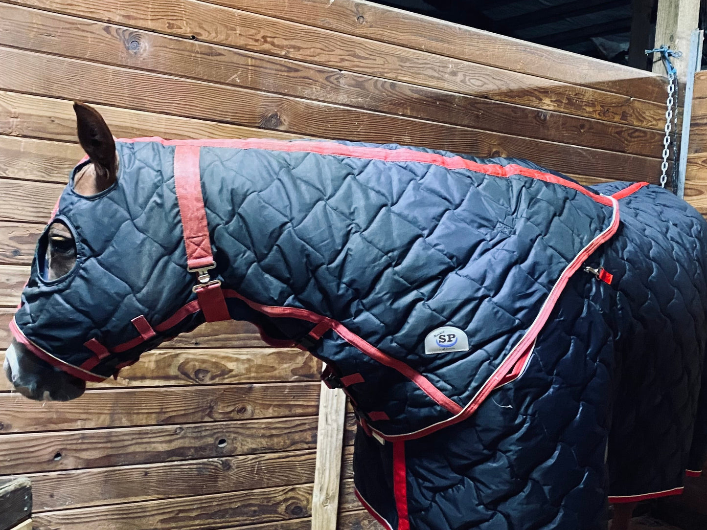 USED SmartPak Quilted Stable Hood – Size Medium