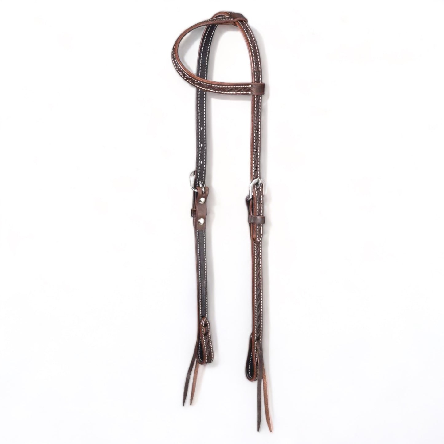 Zig Zag Tooled Ear Headstall