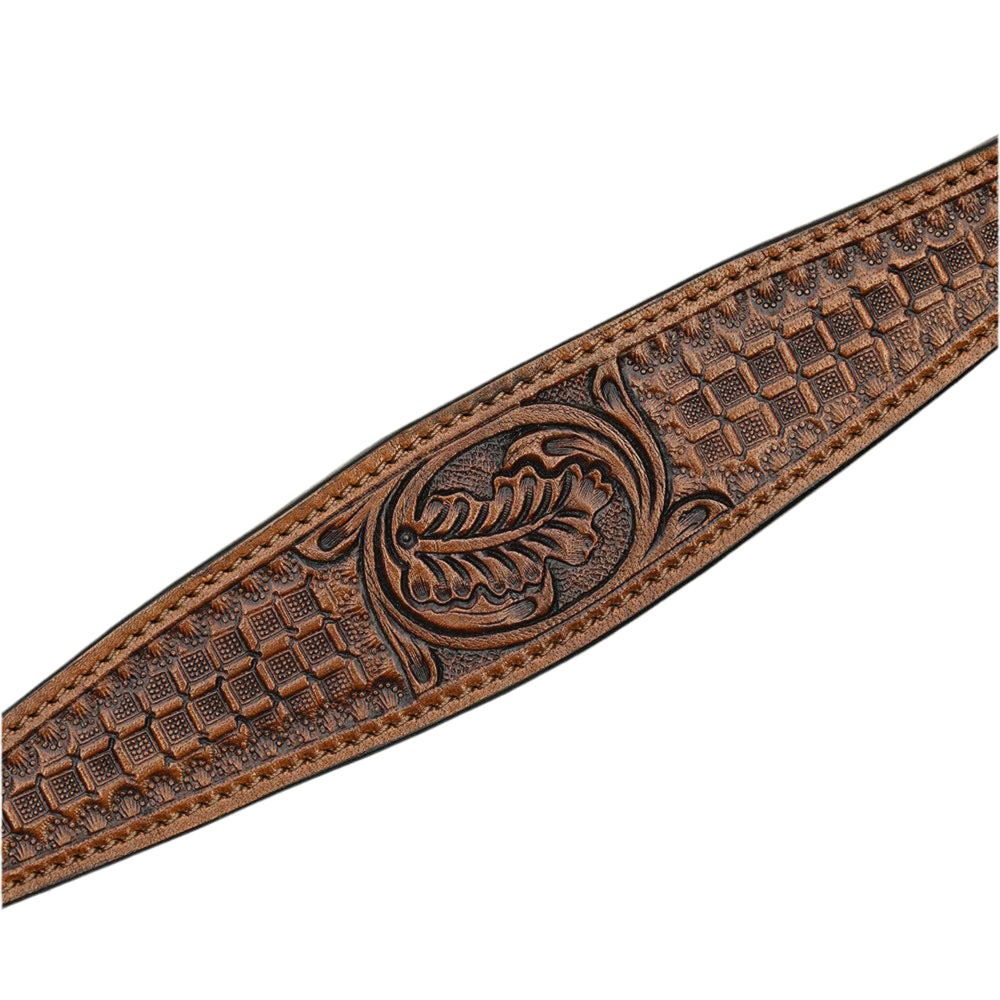 Floral Leather Breastcollar