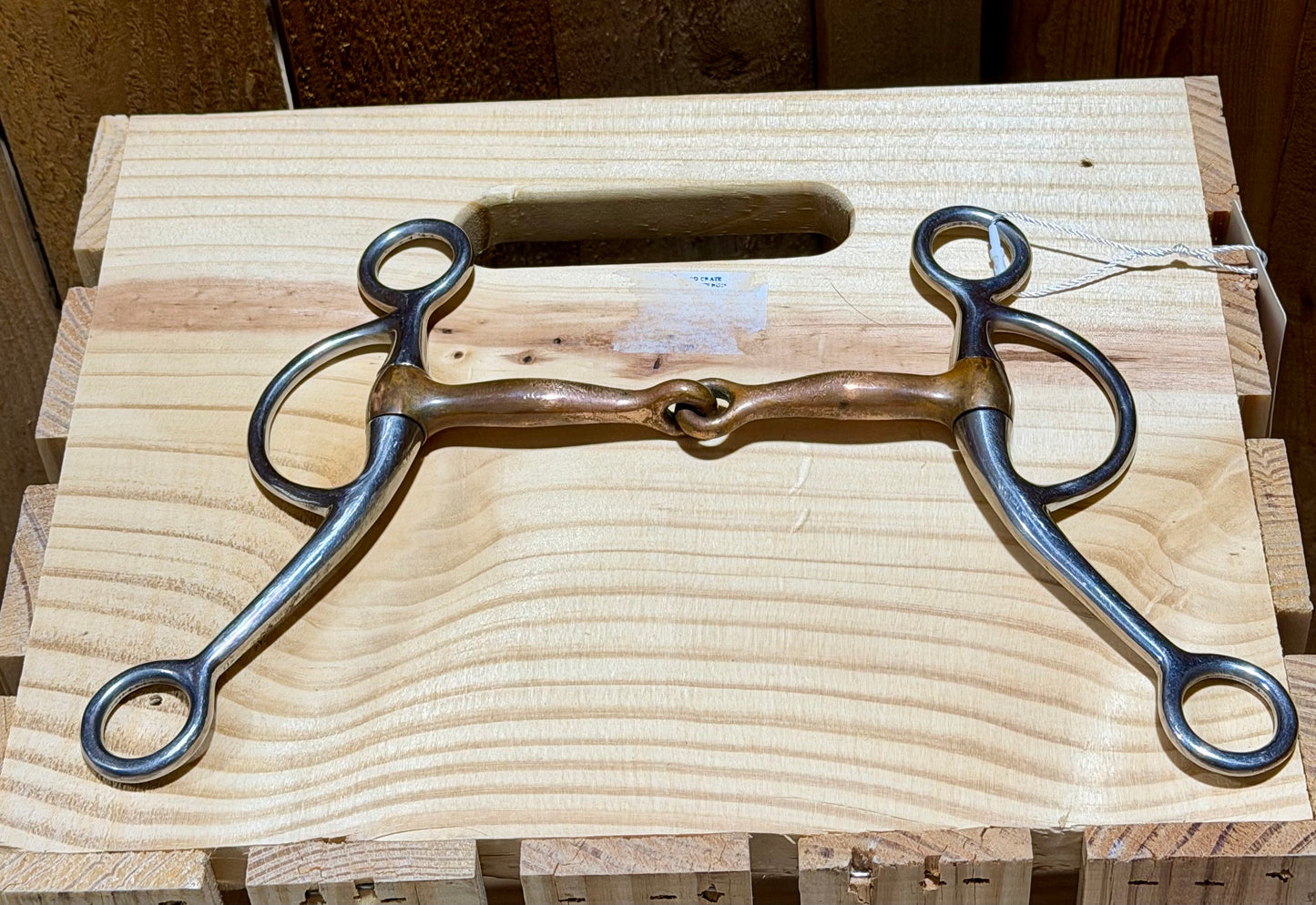 Used Copper Broken-Mouth Shanked Bit – 5.25”
