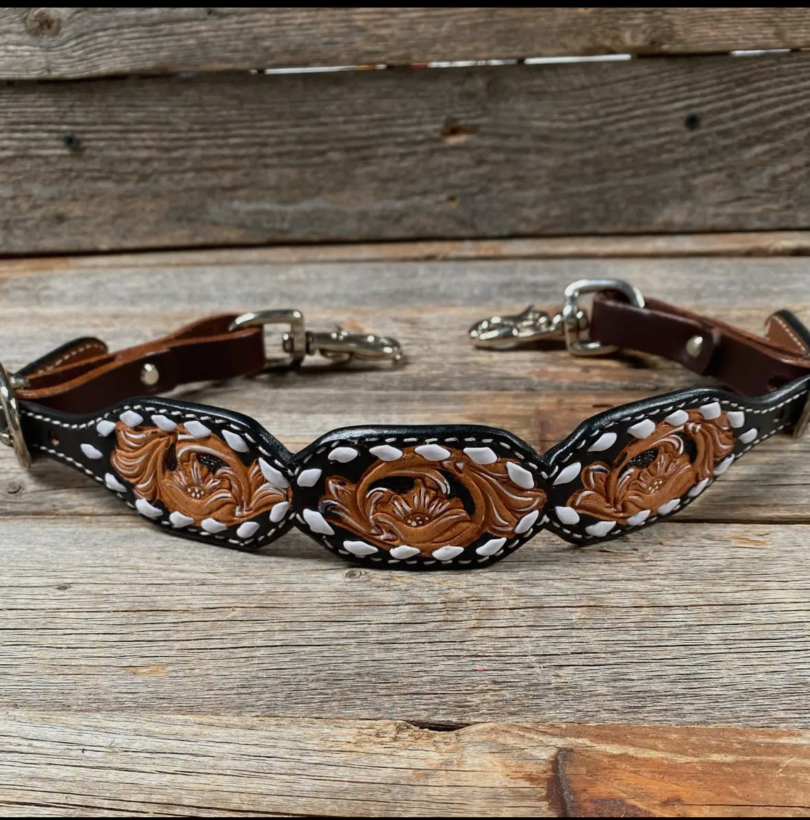 Backstitch Leather Wither Strap