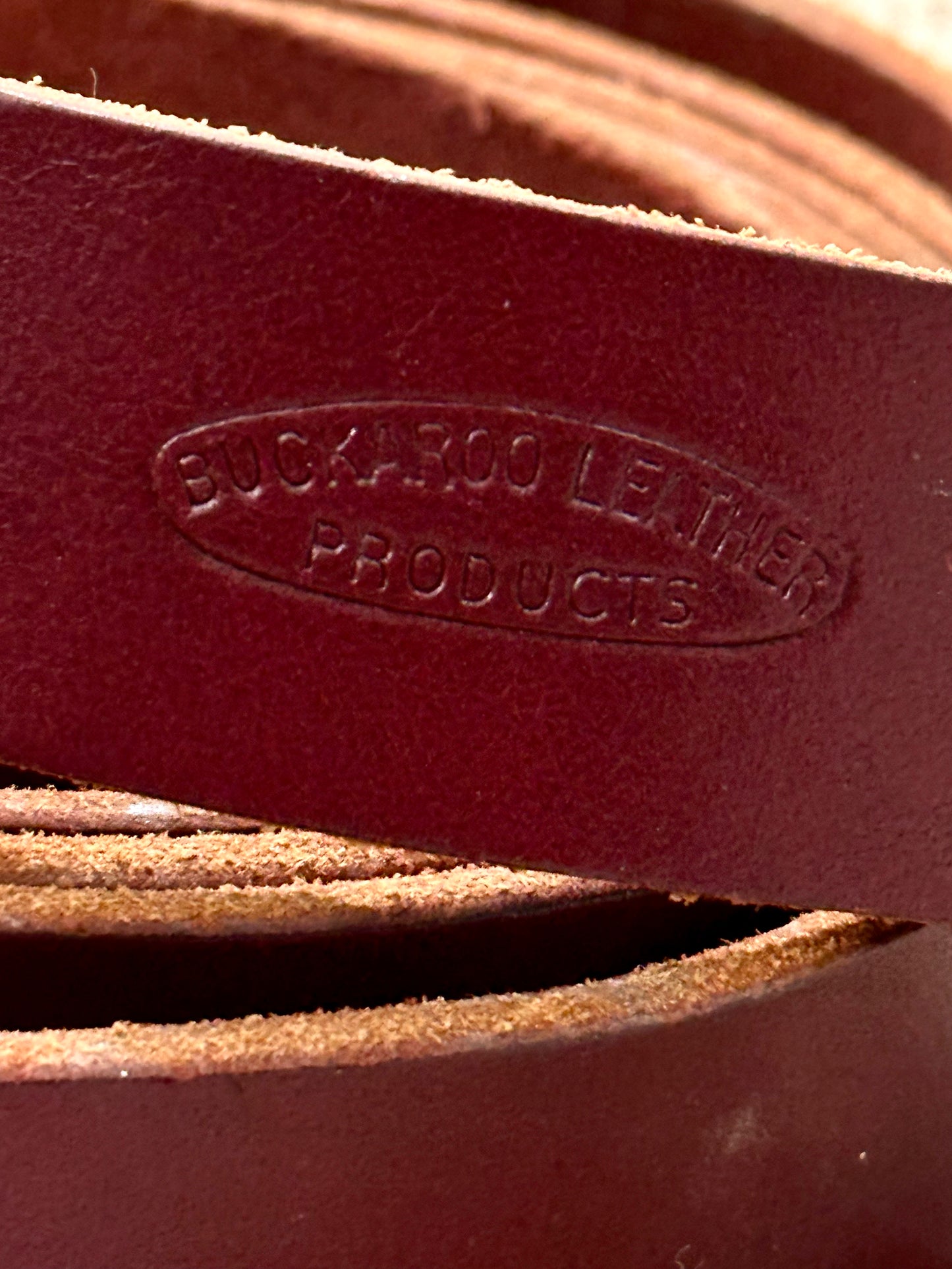 Buckaroo Leather Co. Latigo Leather Cinch Strap – 1¼" x 7'