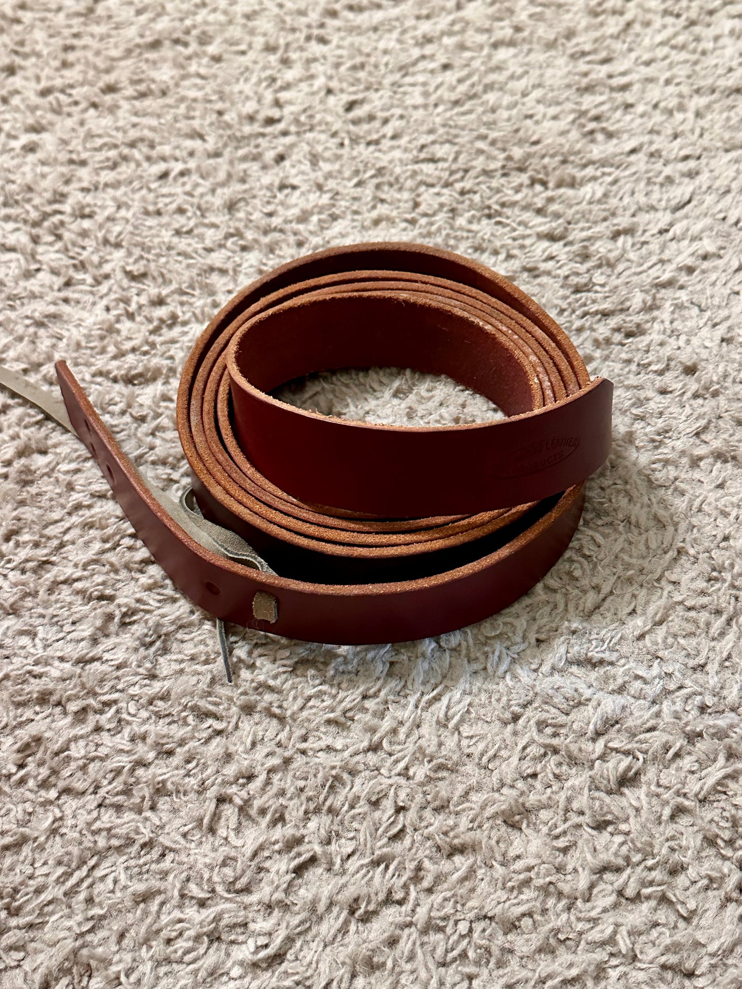Buckaroo Leather Co. Latigo Leather Cinch Strap – 1¼" x 7'