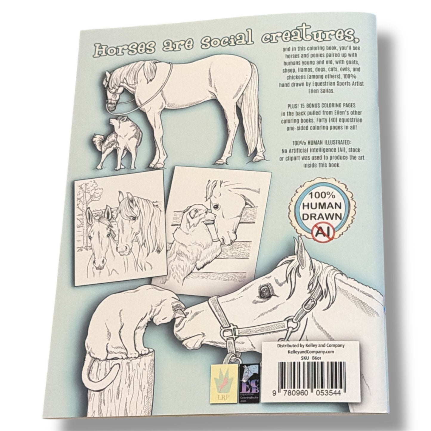 Horse Friends Coloring Book by Ellen C. Maze Sallas