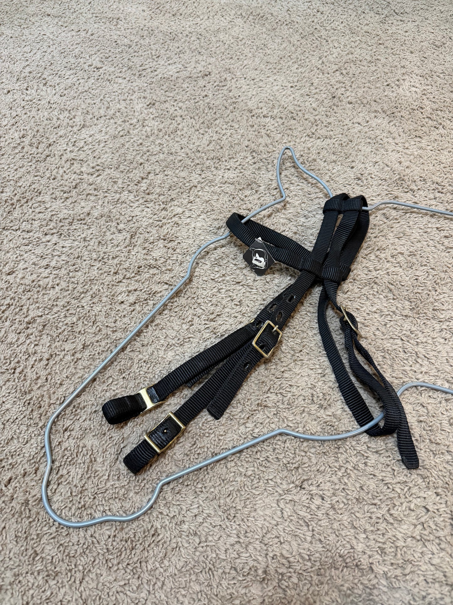 Big D Nylon Headstall – Black – Average Horse (NWT, Pre-Owned)