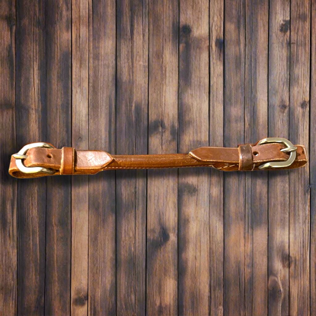 Harness Leather Rolled Curb Strap