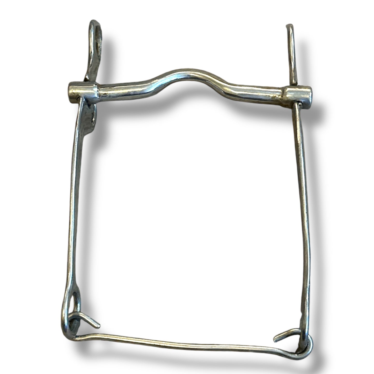 Used Low Port Jointed Shank Stock Horse Bit - 5” Mouth