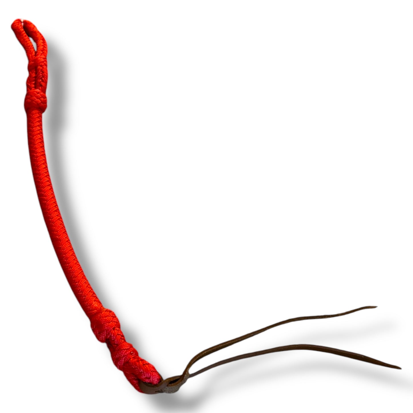Braided Nylon Quirt with Leather Popper