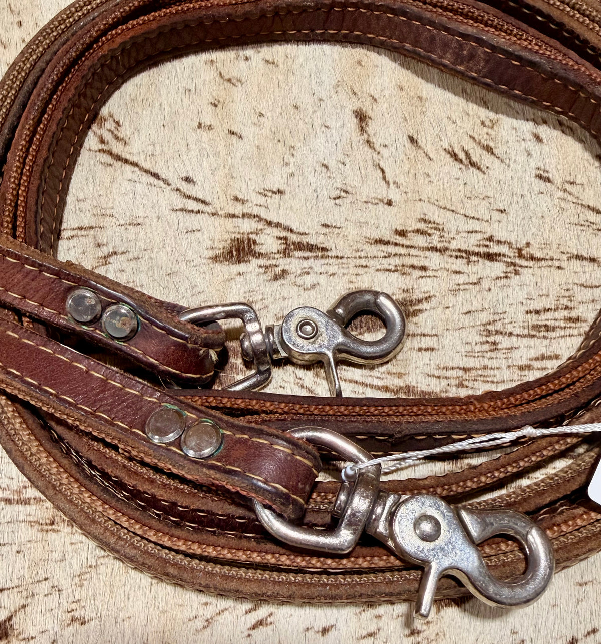7’ Double-Sided Split Reins • Leather & Nylon