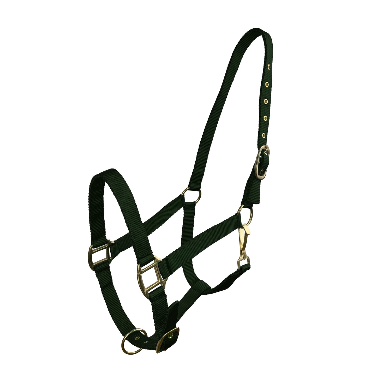Triple Ply Nylon Halter Average Horse Green