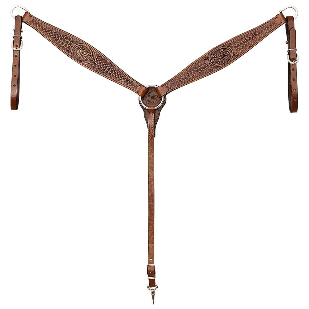 Floral Leather Breastcollar