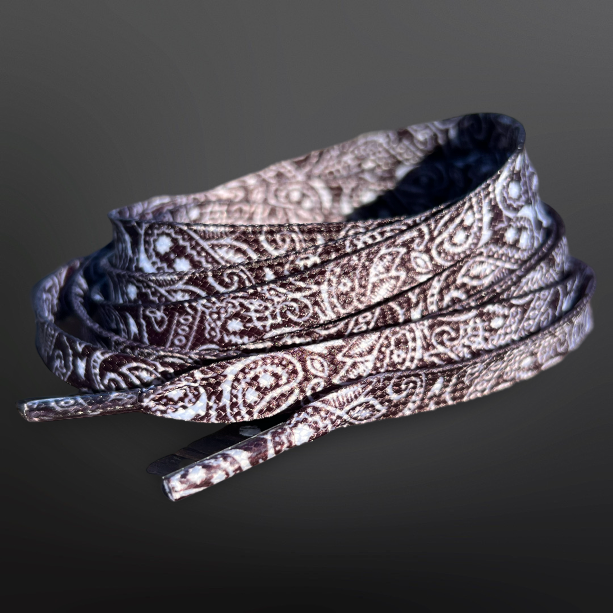 Western Paisley Bandana Print Shoelaces