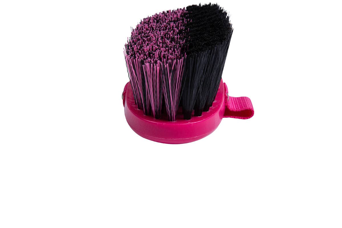 Oval Medium Double Bristle Brush – Plastic Body Brush