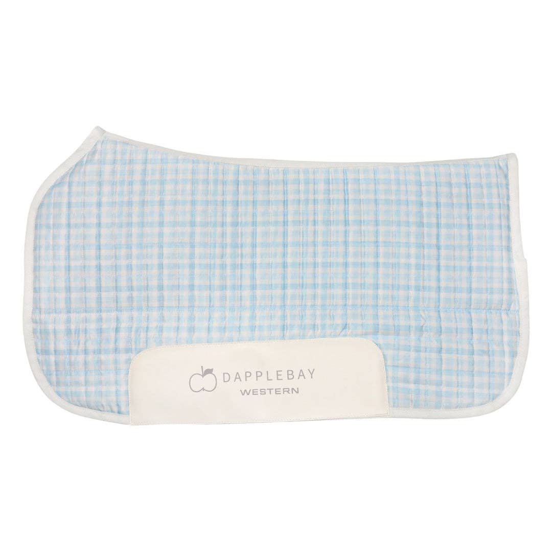 Dapplebay Gingham Western Saddle Pad
