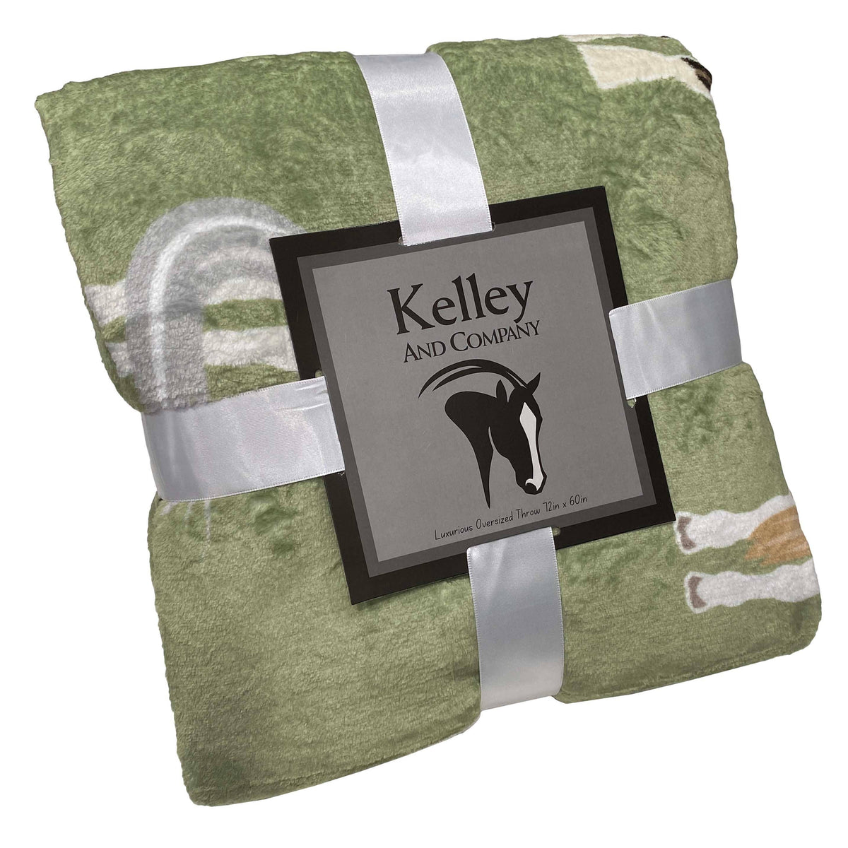 Horse Tails Plush Fleece Throw Blanket