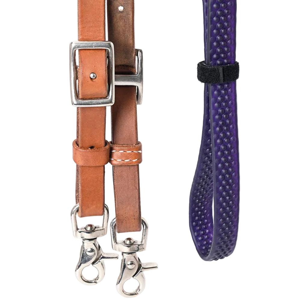 Rubber Grip Barrel Reins