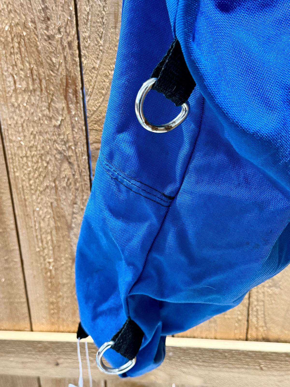 Used Royal Blue Nylon Pommel Bag