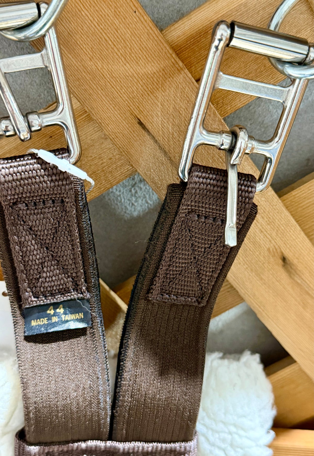 44” Nylon & Fleece English Girth • Brown • Lightly Used