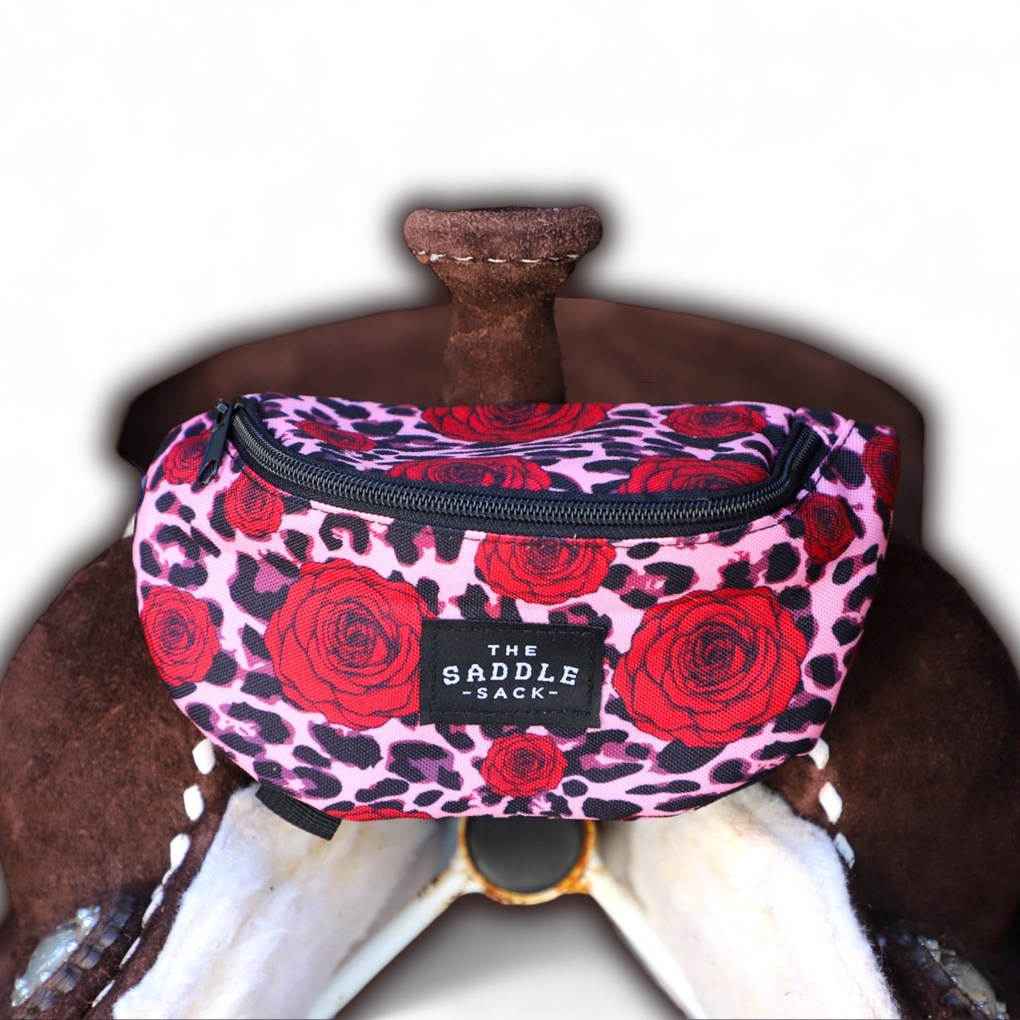 original saddle sack leopard and roses
