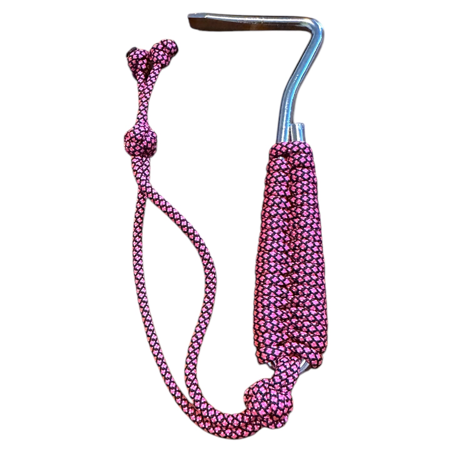 paracord-wrapped hoofpick pink scale up