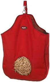 tough 1 hay bag with 8 inch hole group red