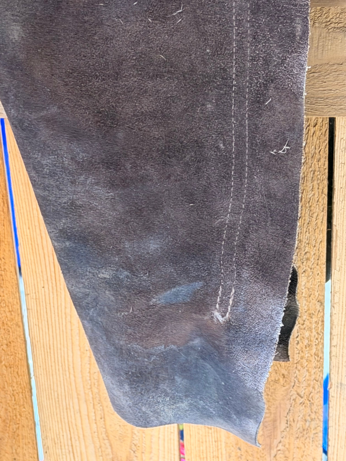 Ladies Suede Trail Chaps • Chocolate Brown • Size Medium