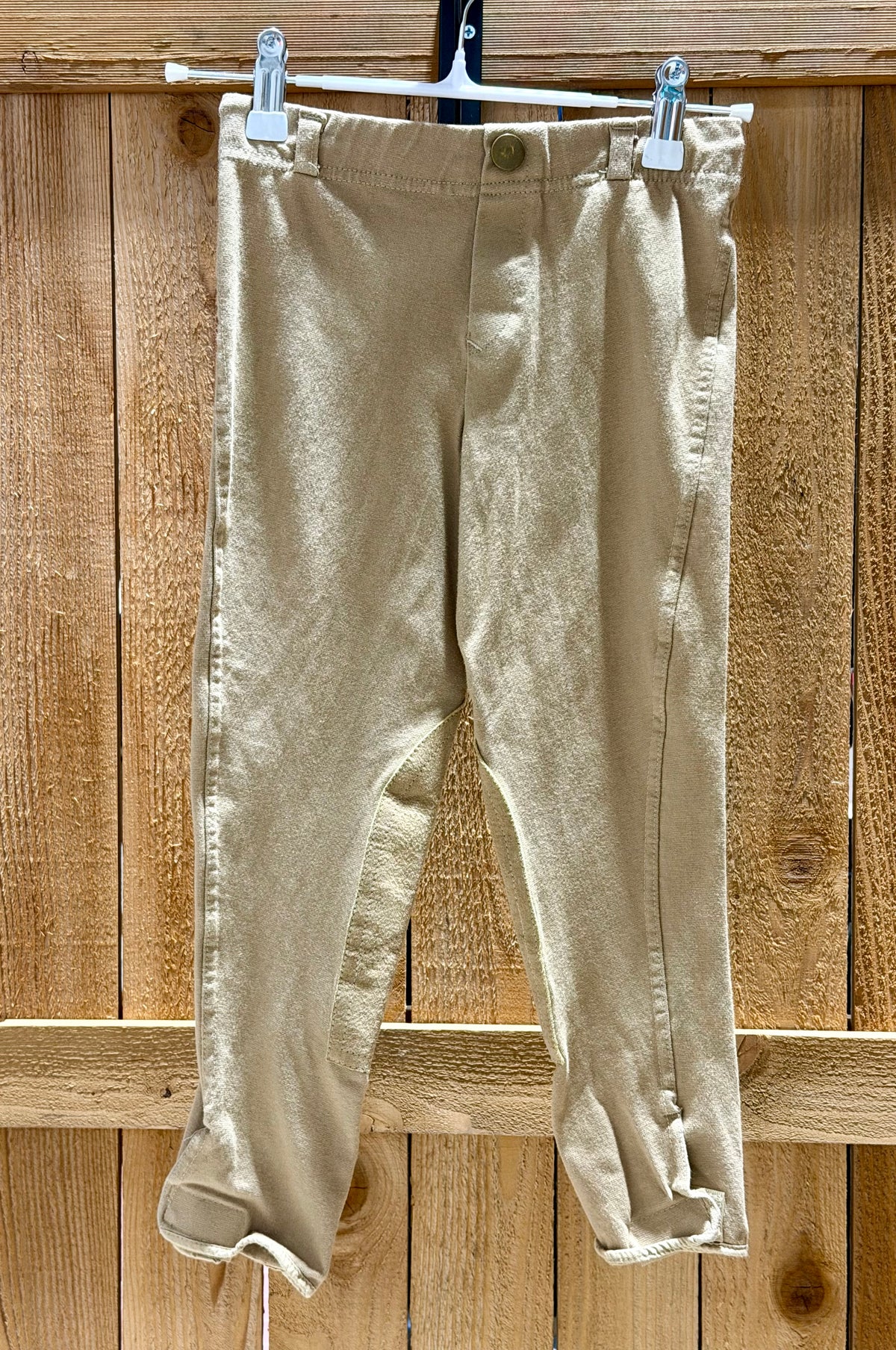 Ashley Children’s Pull-On Riding Breeches • Beige • Size 8