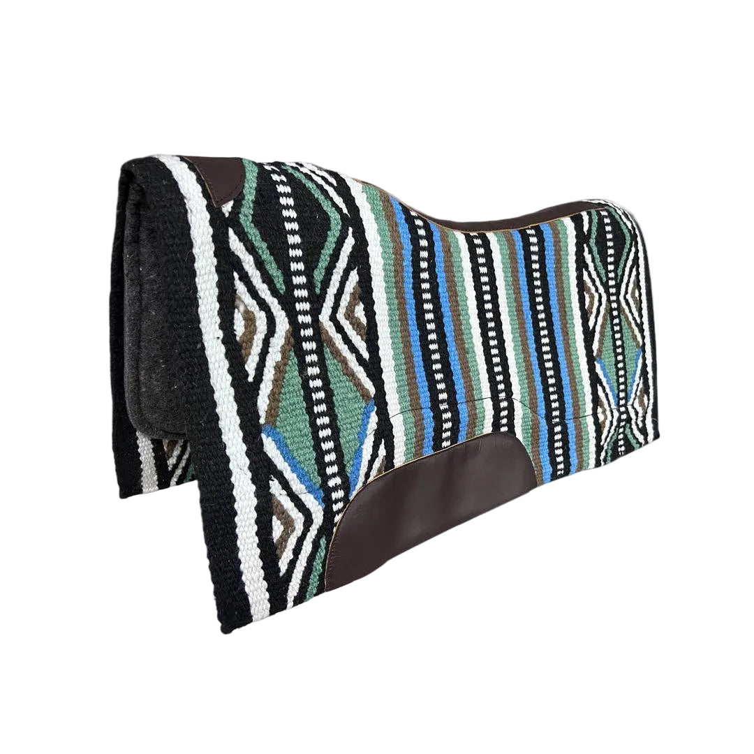 Woven Blanket Top Western Saddle Pad – 34” x 36” – Autumn Collection