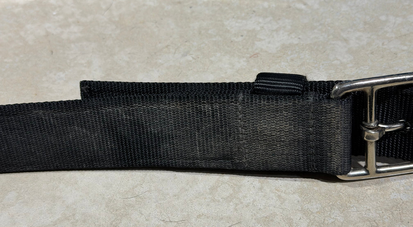 Used Black Nylon Back Cinch Set