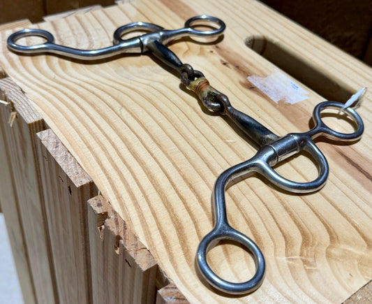 #1 | Used Argentine Snaffle Bit with Copper Dogbone • 5”