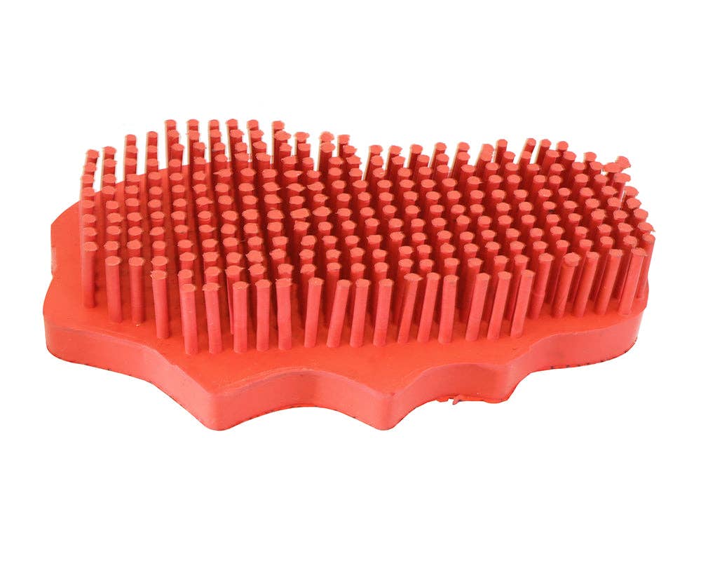 Snuggy Groomer Soft Teeth Rubber Curry