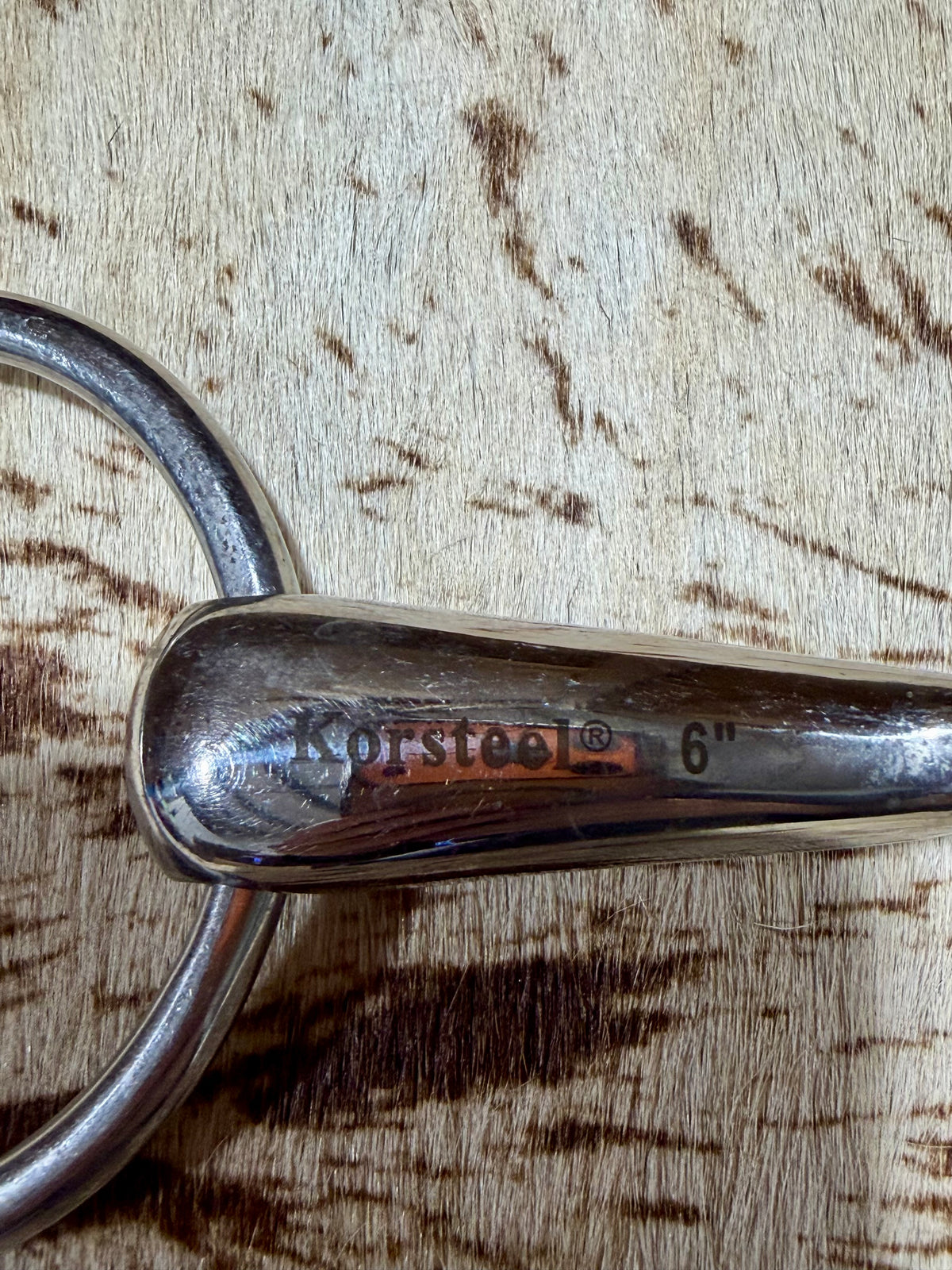 JP Korsteel Stainless Steel French Link Loose Ring Snaffle • 6”